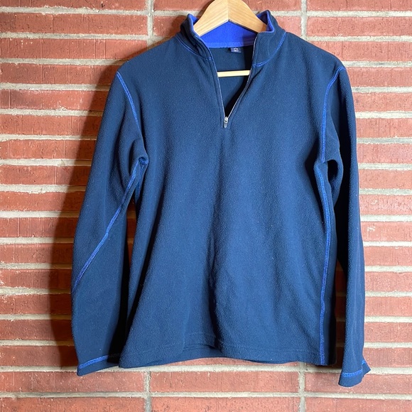 Blue pullover fleece - size large - Picture 1 of 2